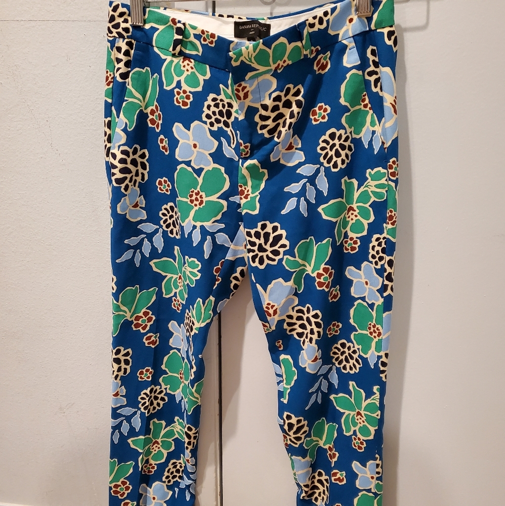 Floral Banana Republic pants